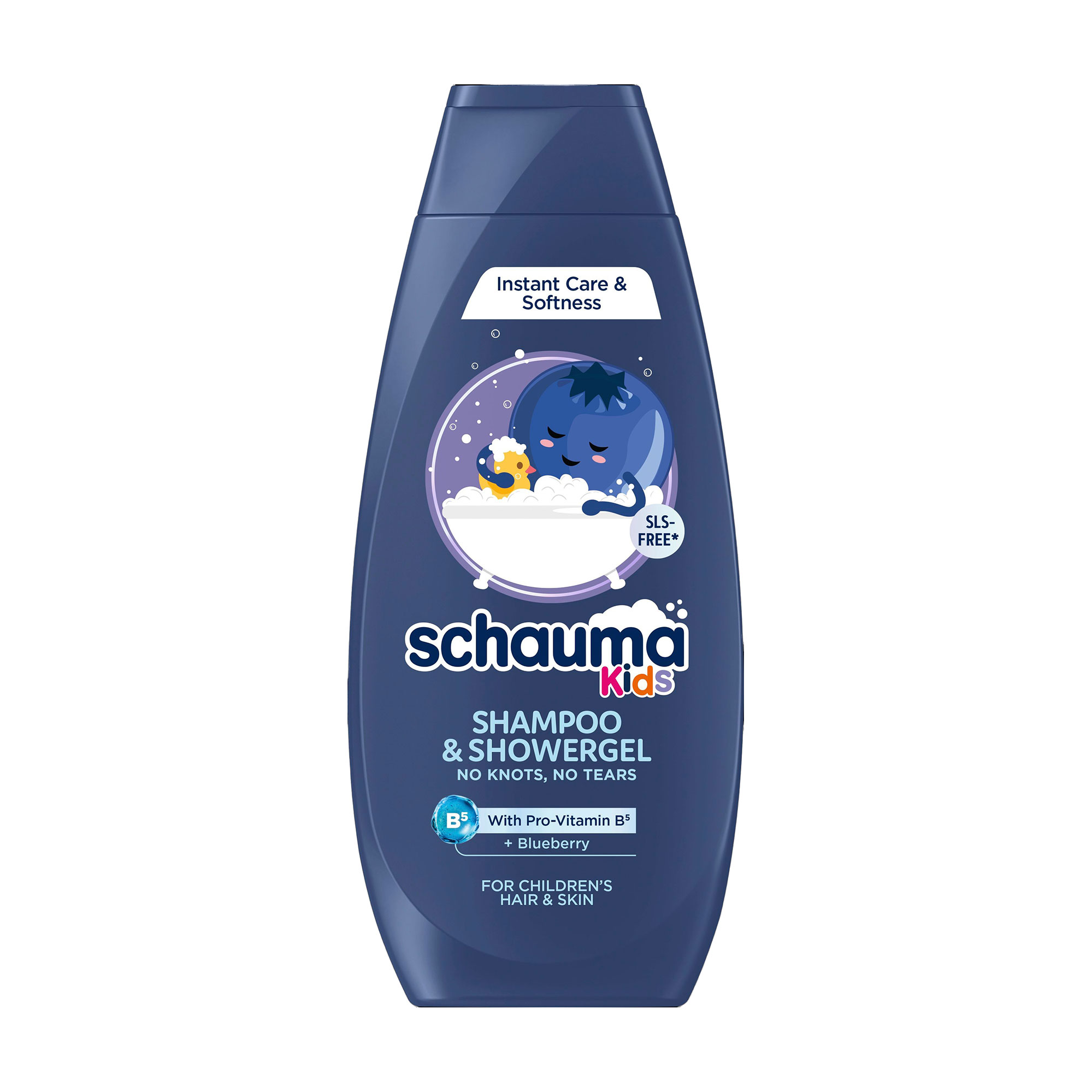 Дитячий шампунь-гель для душу Schauma Kids з екстрактом чорниці, 400 мл